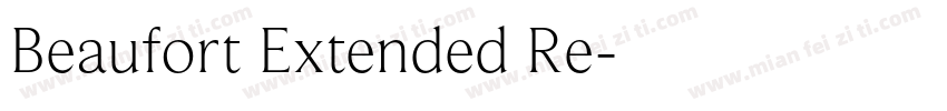 Beaufort Extended Re字体转换